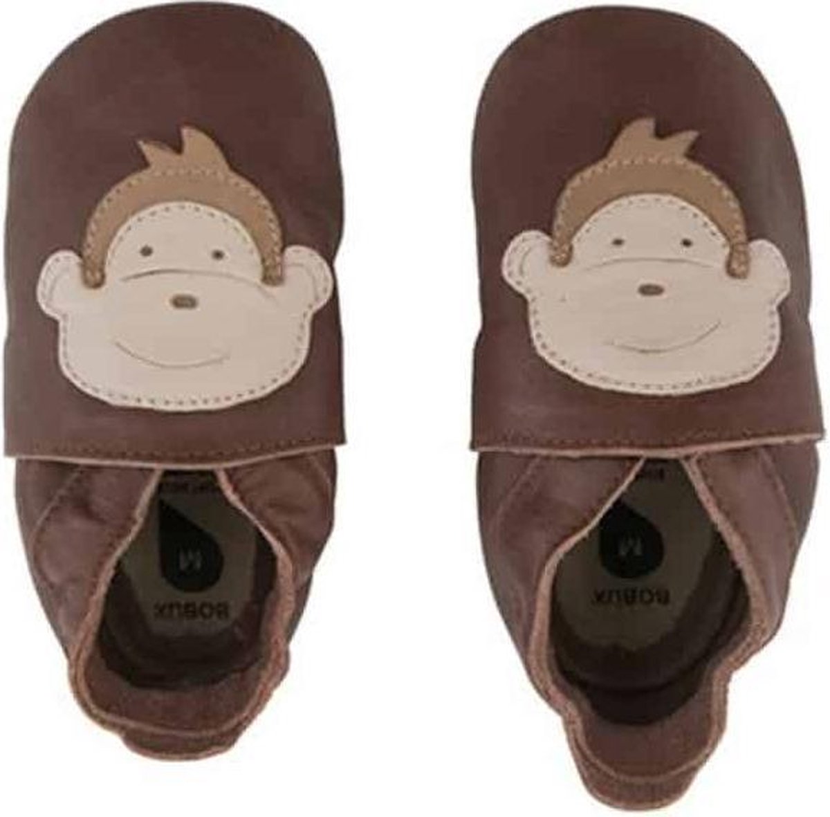 Bobux - Baby slofjes - Soft Soles - Monkey Chocolate - M