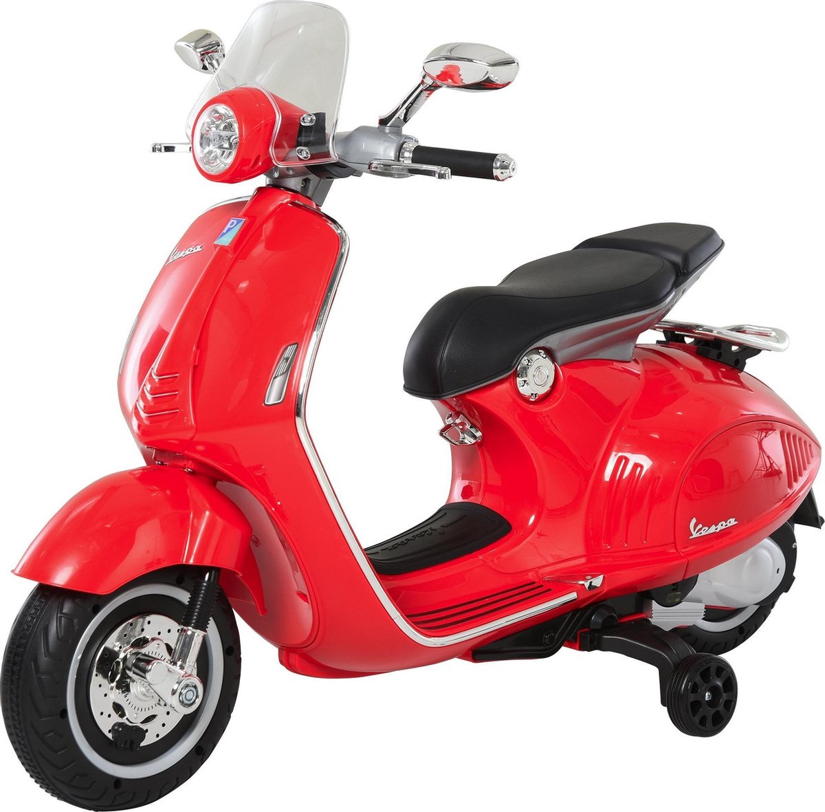 Vespa 946 Primavera GTS Elektrisch voertuig 12V  - Kinderscooter met MP3-muziek verlichting 3-6 jaar - Rood