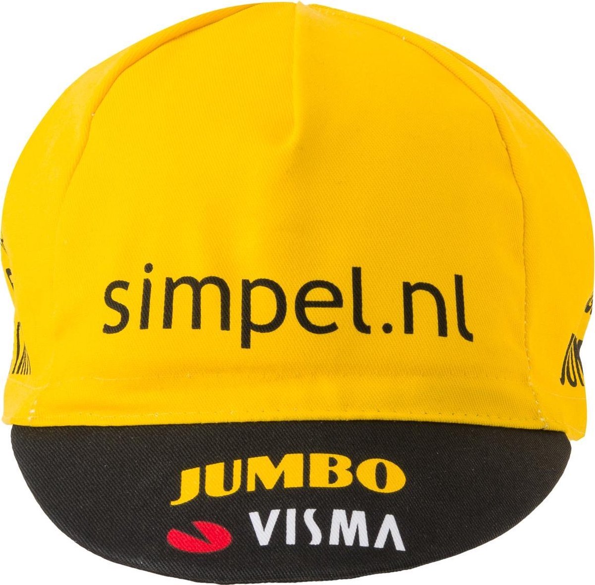 AGU Cycling fietspet Team Jumbo-Visma GEEL ONE SIZE