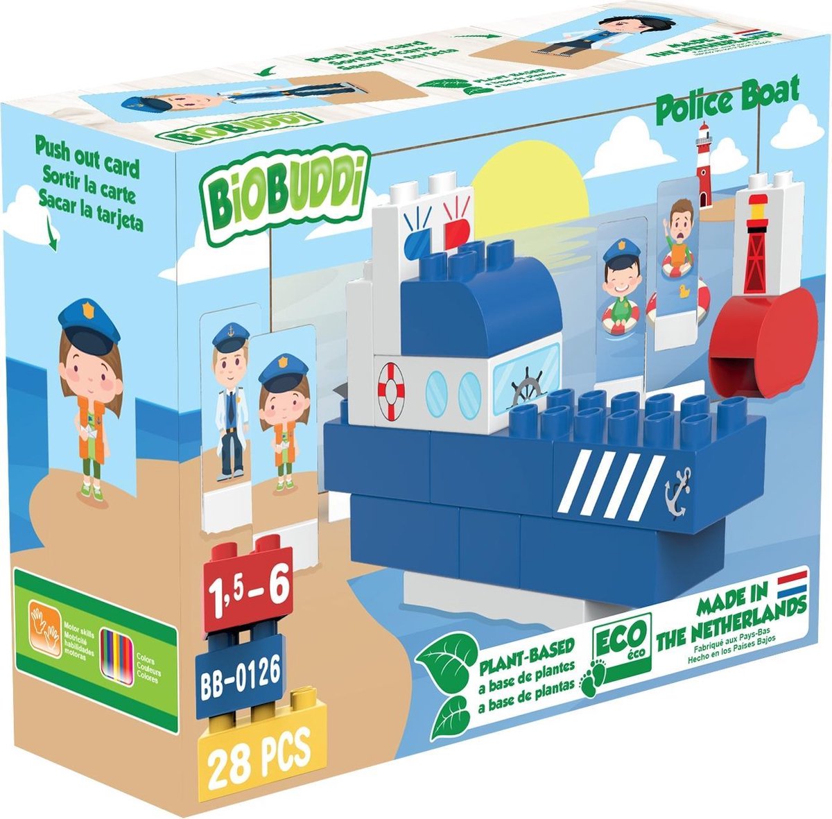 BioBuddi - Town - Police Boat (BB-0126)