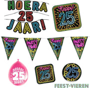 25 jaar verjaardag versiering pakket
