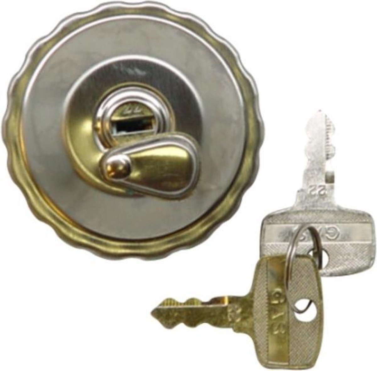 TANKDOP TOMOS MET SLOT 30 MM CHROOM