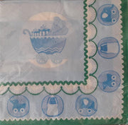 Invendio Servetten - Kinderwagen blauw - 33 x 33