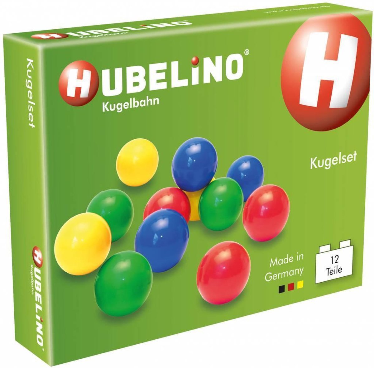 Knikkers Hubelino kleur mix 12-delig