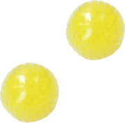 Banzaa Anti stressbal Orbeez Mesh 7cm ‒ NEW Extra Dikke Ballon ‒ Set 2 Stuks Geel