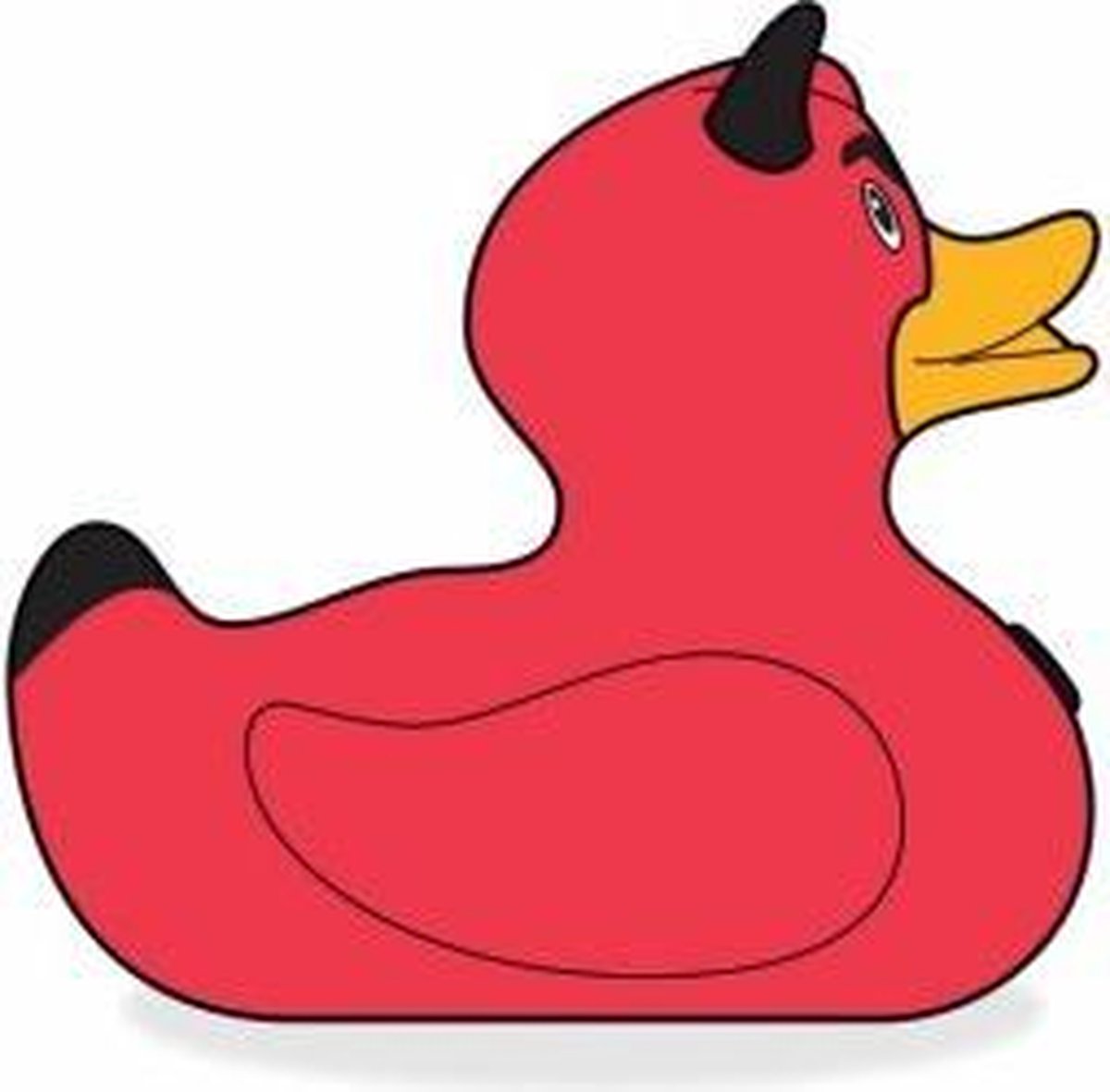 Deluxe Mini DEVIL Duck van Bud Duck: Mooiste Design badeend ter Wereld