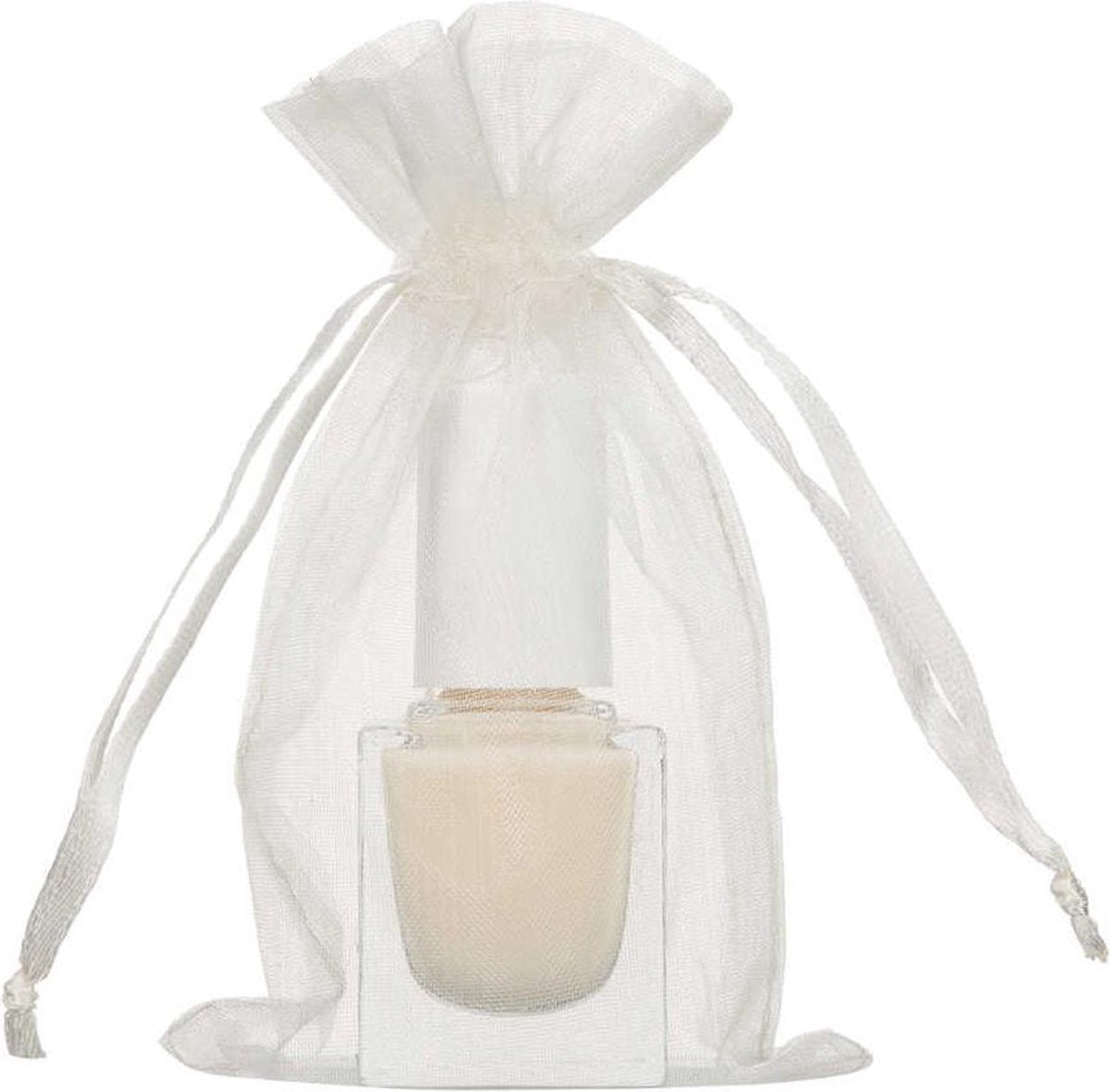 Shingyo 200 stuks organza zakje 7x12cm - Product Kleur: Cream