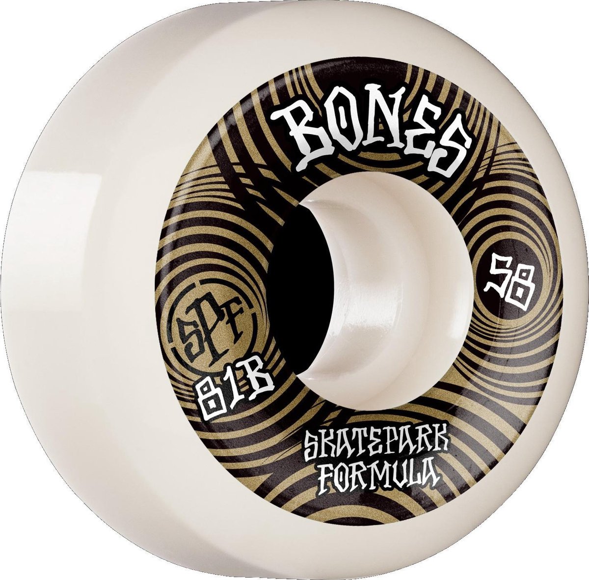 Bones Spf Ripples P5 Sidecut Wheels 81b White 58mm