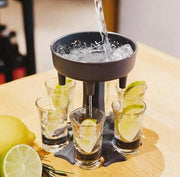 Shotfontein inclusief 6 shot glaasjes Transparant + Leak Plugs - shotjesmaker - shotdispenser - schenker - shotjes - shotglazen - dispenser - drank - feest - origineel cadeau idee - shotfontein