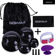 SEBASKA Luxe Cellulite cups - Massage roller - Cupping set massage - Cupping set - Anti cellulite