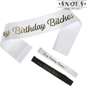 Snoes - Verjaardag Sjerp - Birthday - Wit met Goud - It's my Birthday Bitches - White Gold