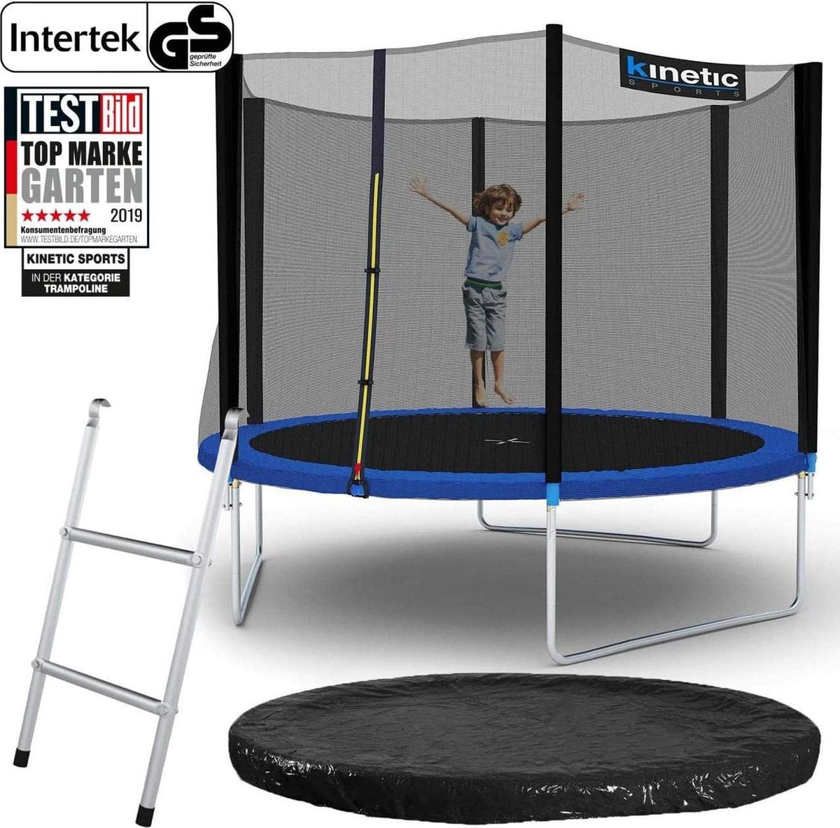 Trampoline - 305cm - Blauw - Incl. Ladder