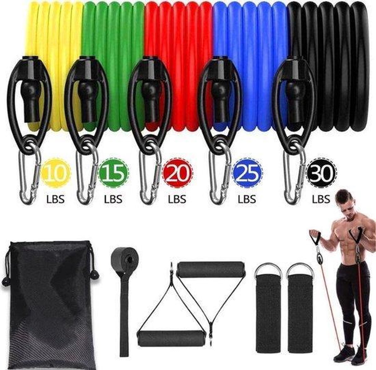 RTS Products® - Resistance band set - Weerstandsbanden - Extra stevig
