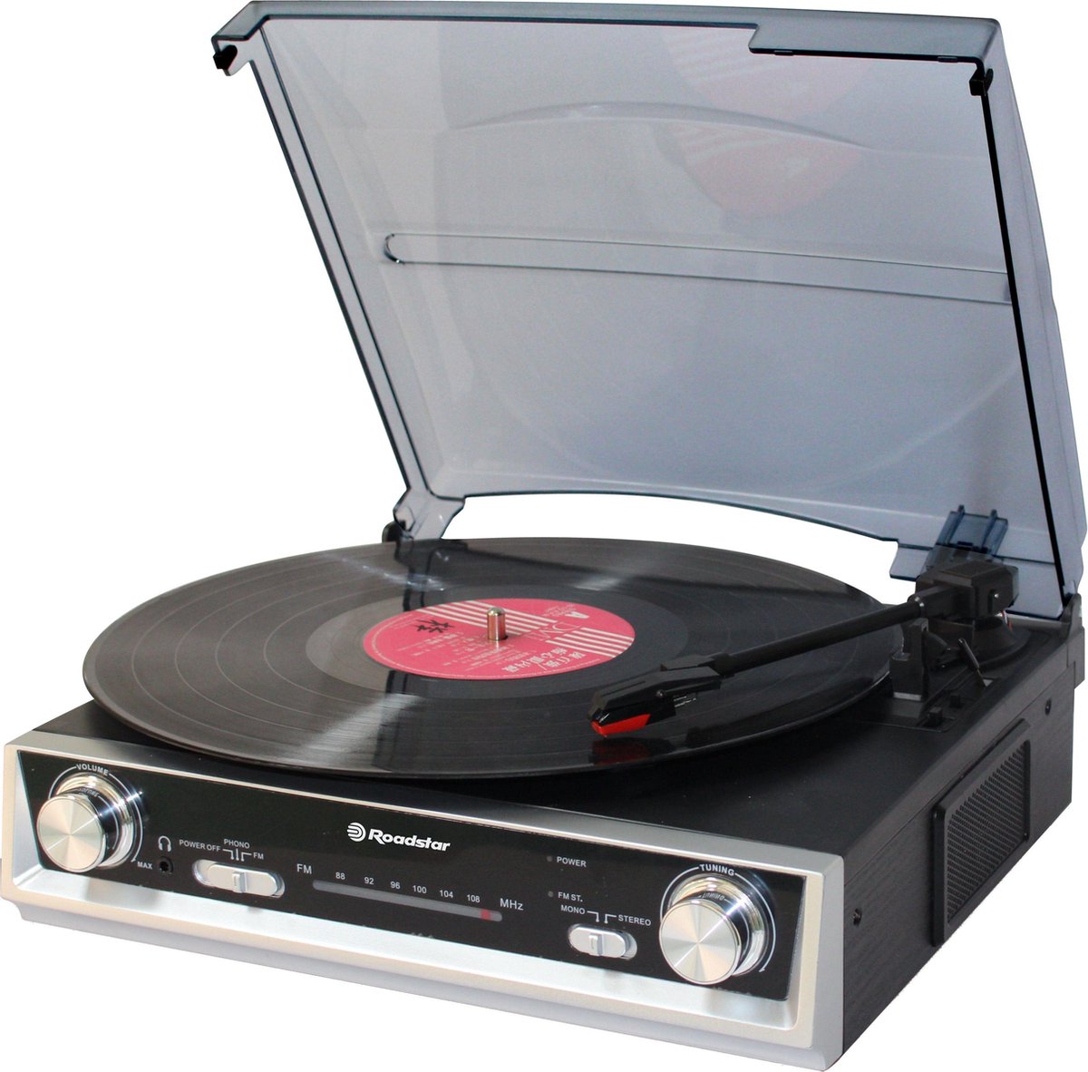 Roadstar TTR-8634 draaitafel Zwart