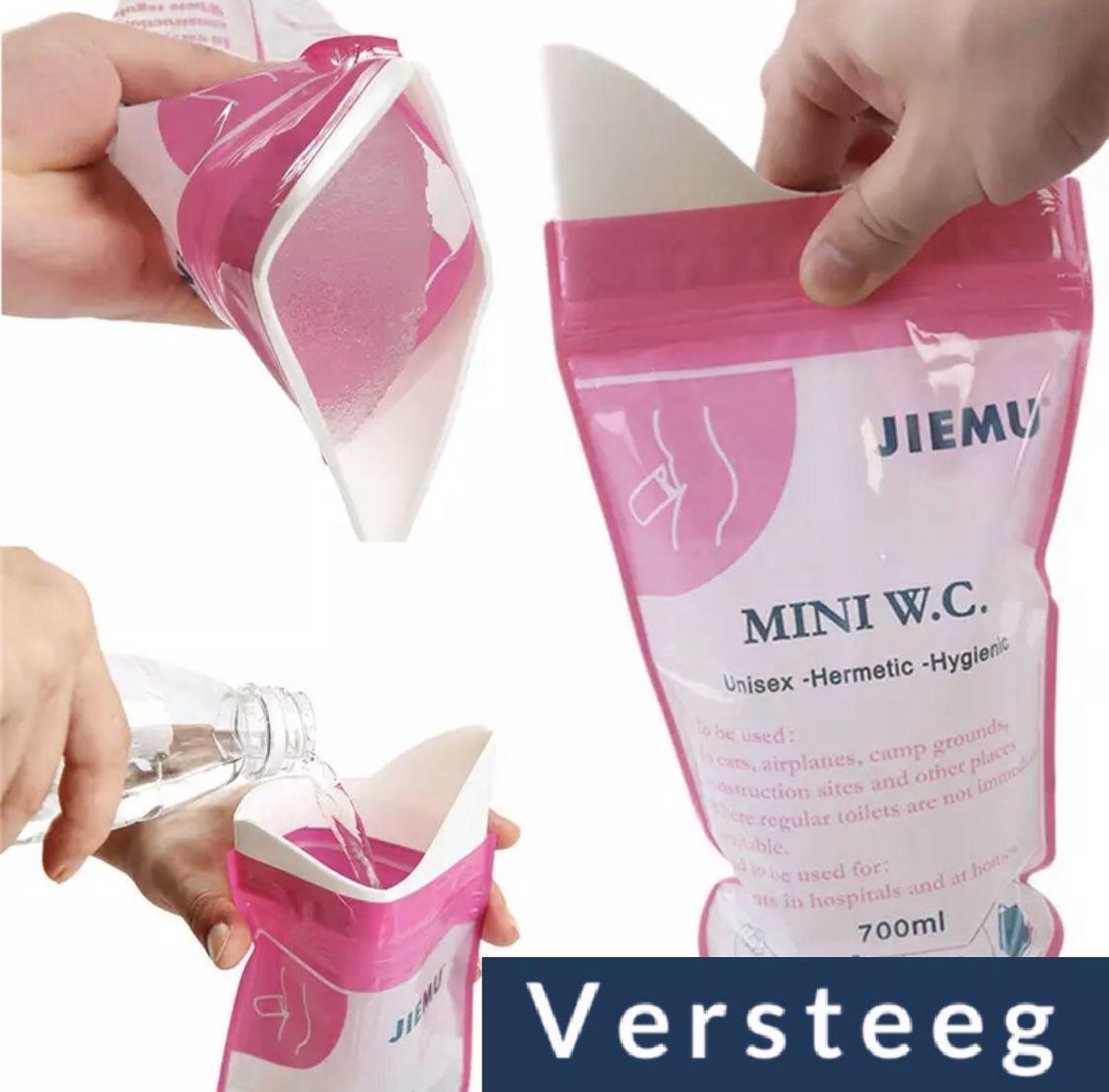 mini wc van Versteeg® - plaszak - urine container -