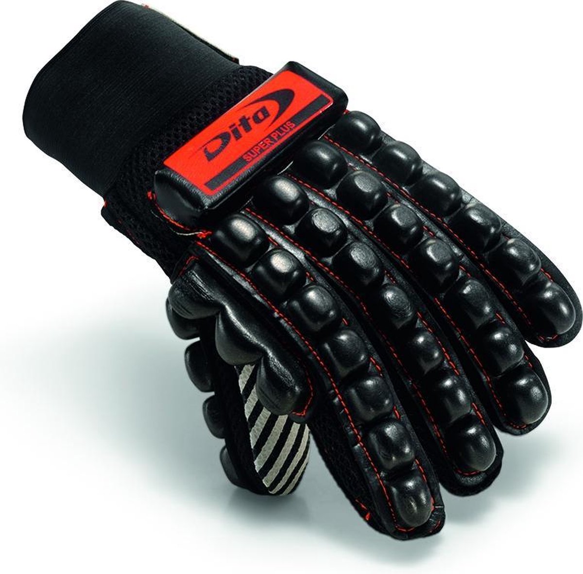 Dita Super Plus Hockeyhandschoenen - Fluo Rood/Zwart - Maat Xs