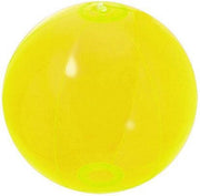 Opblaasbare strandbal neon geel 30 cm