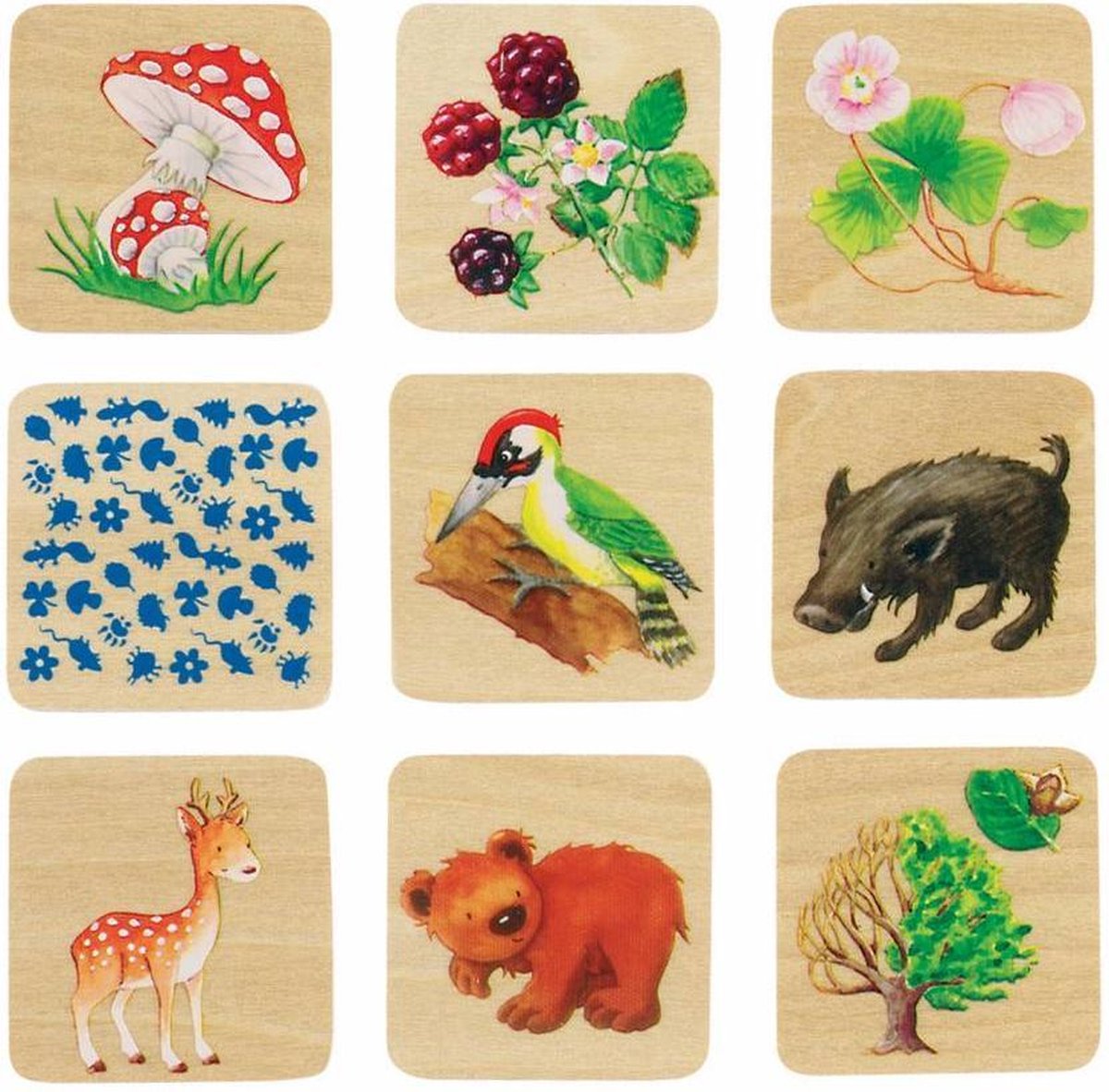 Geheugenspel: DIEREN van het WOUD