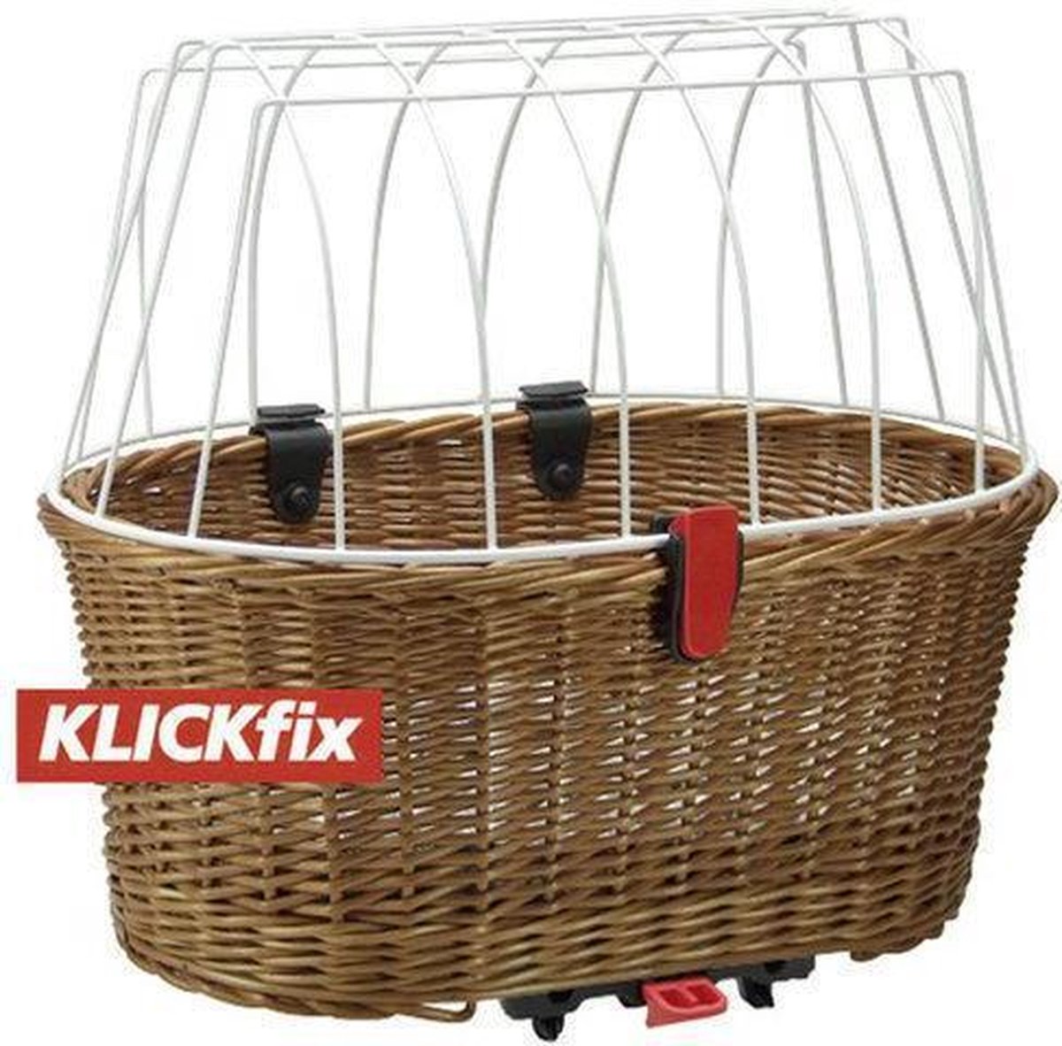 Rixen & Kaul Klickfix Doggy Basket Racktime - Fietsmand - Achter - 40 l - Bruin