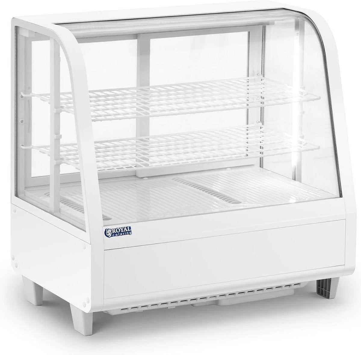 Royal Catering Koelvitrine - 100 L - 3 niveaus - Schuifdeuren - Wit