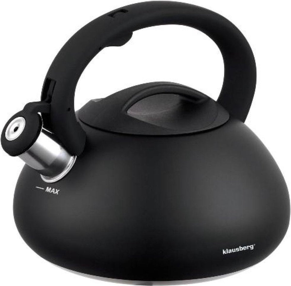 Klausberg 7368 - Fluitketel - zwart - 2.7 liter