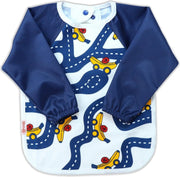 KliederZ slab met mouwen | Blauw Racing Bananas mouwslab baby | Jongens 8 - 24 mnd LB12b