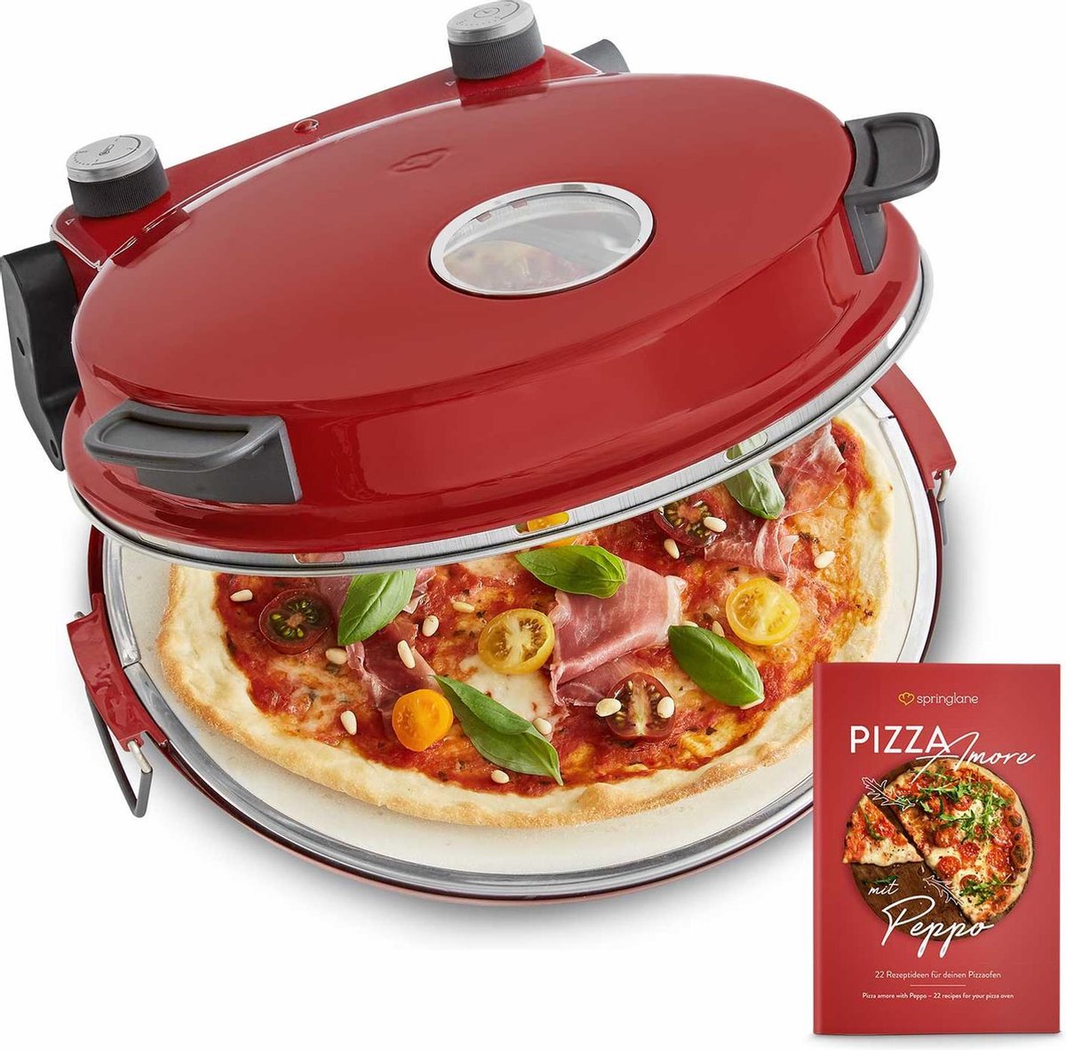 Springlane Pizzaoven - Rood
