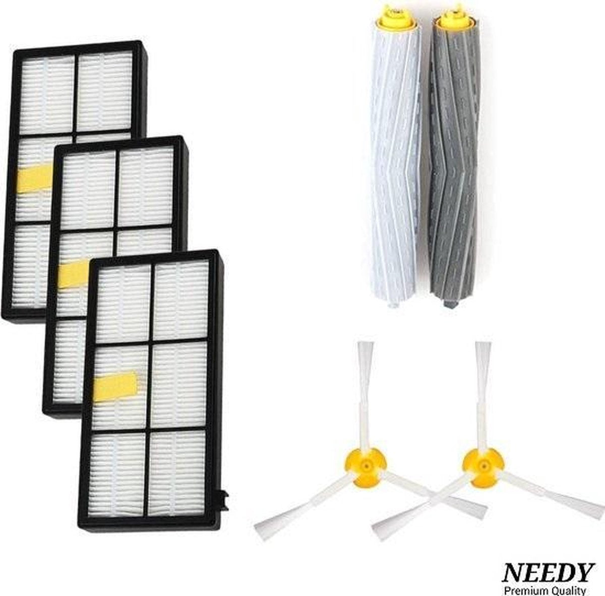 Onderdelen set geschikt voor - Irobot Roomba - 800/900 Serie - HEPA Filters / Borstels / Zijborstels - 7-delig