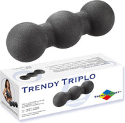 Trendy Sport Massagebal Trendy Triplo - Driedubbele Trigger point therapie bal - ∅ 8 cm Zwart