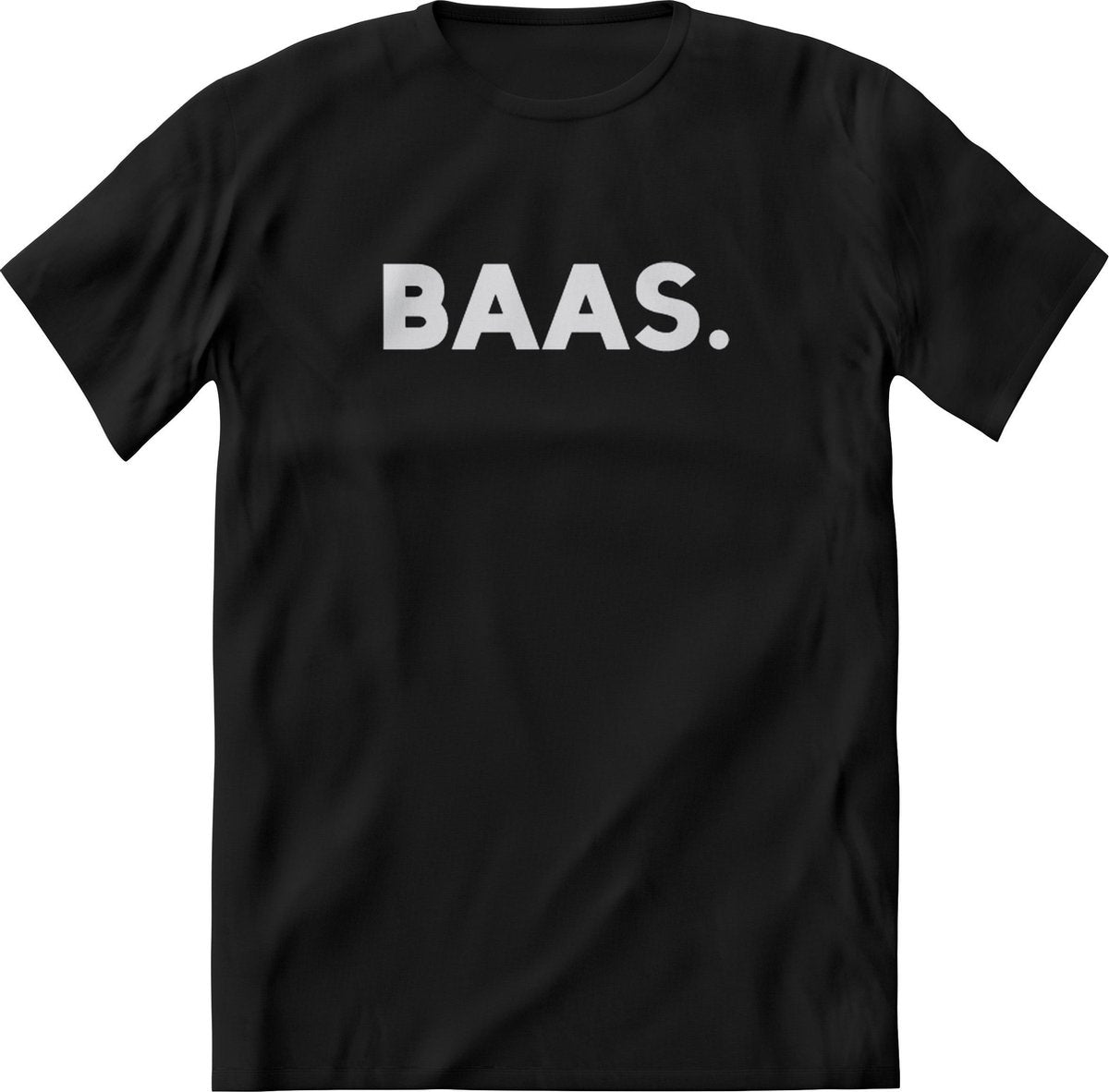 Baas T-Shirt dames - Baas - Grappig quotes en  teksten shirt vrouwen –  Baasje Hond en Kat – Perfect Dierenliefhebber cadeau tshirt – Honden en Katten shirt - Maat 3XL - Zwart