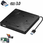 RSQUAD® - Externe DVD / CD Speler en Brander voor Laptop - Externe DVD Brander - Geschikt Voor Windows