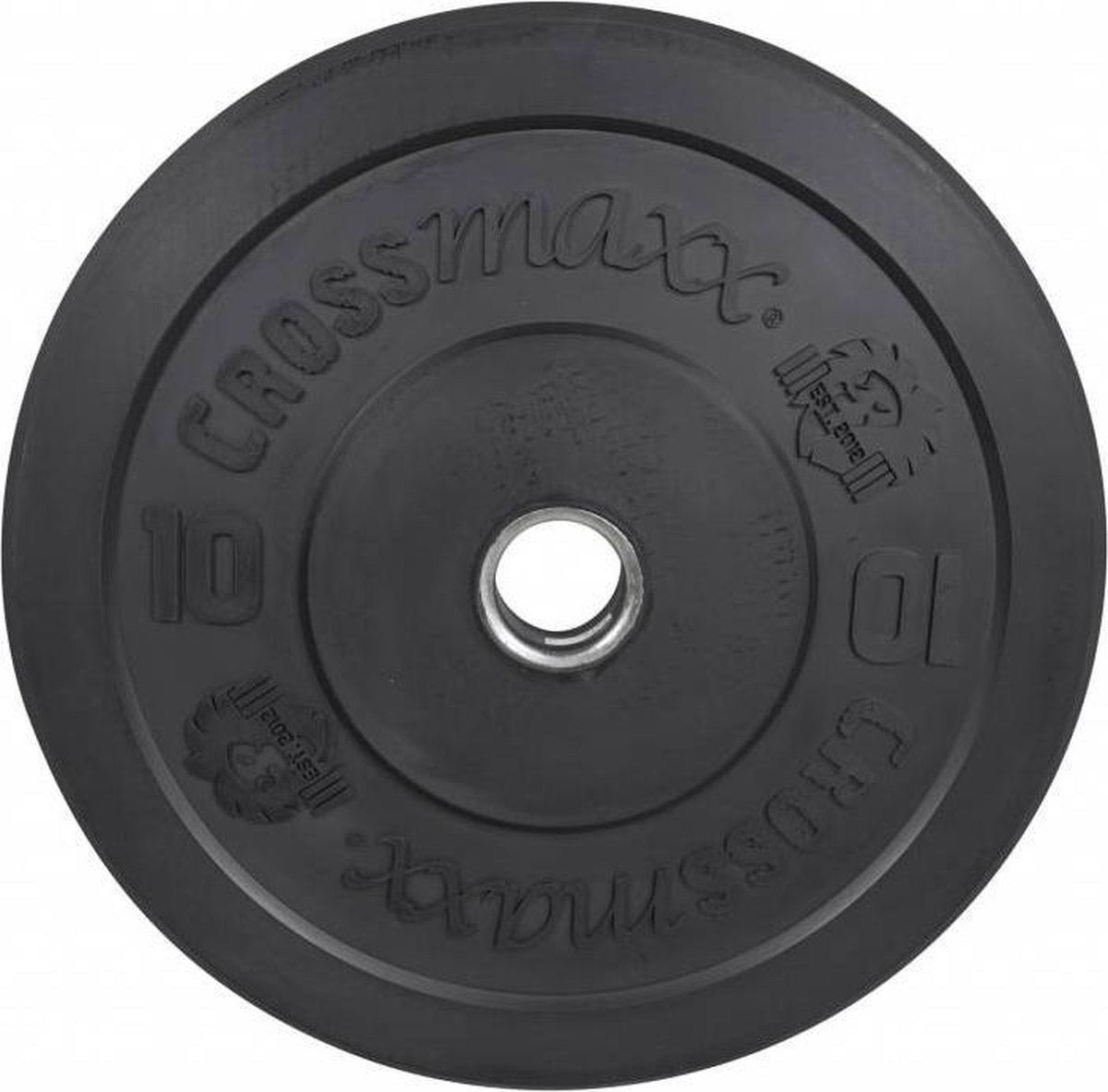 Crossmaxx Bumper Plates - 50mm - per stuk - 10 kilo - Zwart