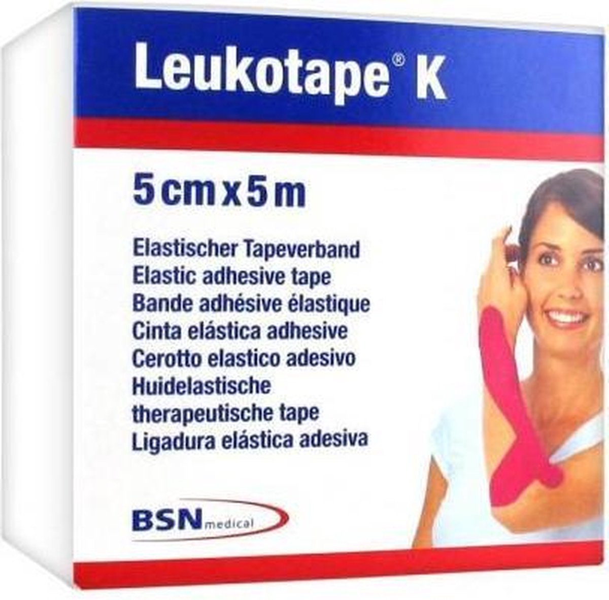 Leukotape K - Elastische Tape - 5 m x 5
