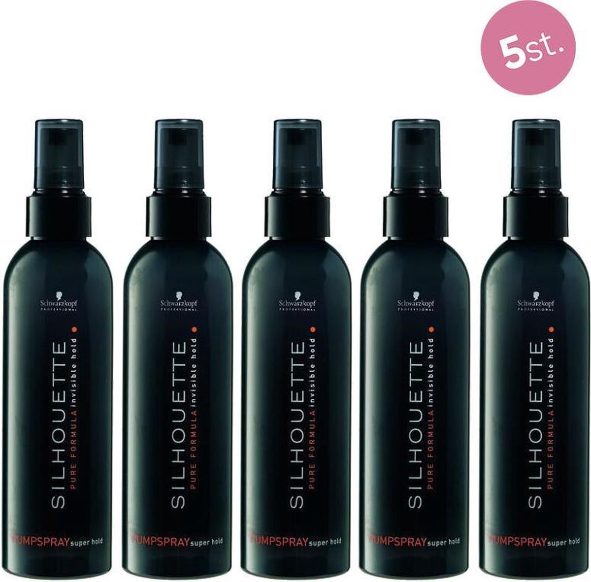 5X Schwarzkopf Silhouette Super Hold Pumpspray 200ml