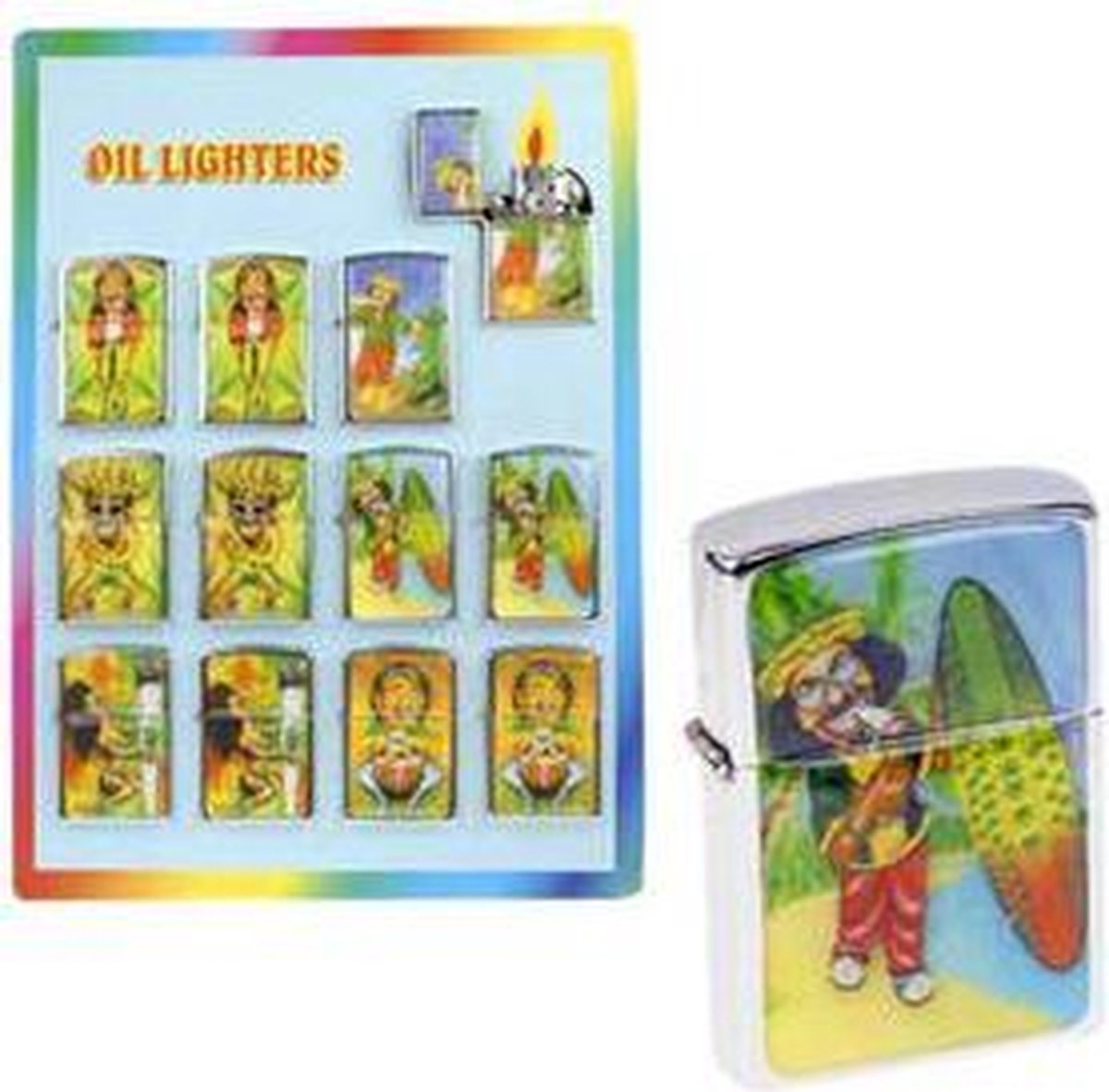 Oil lighter display 12 pcs