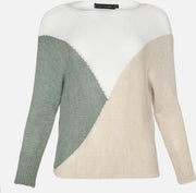 Trui met boothals - Khaki