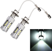 2 STKS H3 DC 12V 5 W 250LM Auto Mistlampen met 16 SMD-2835 Led-lampen (Wit Licht)