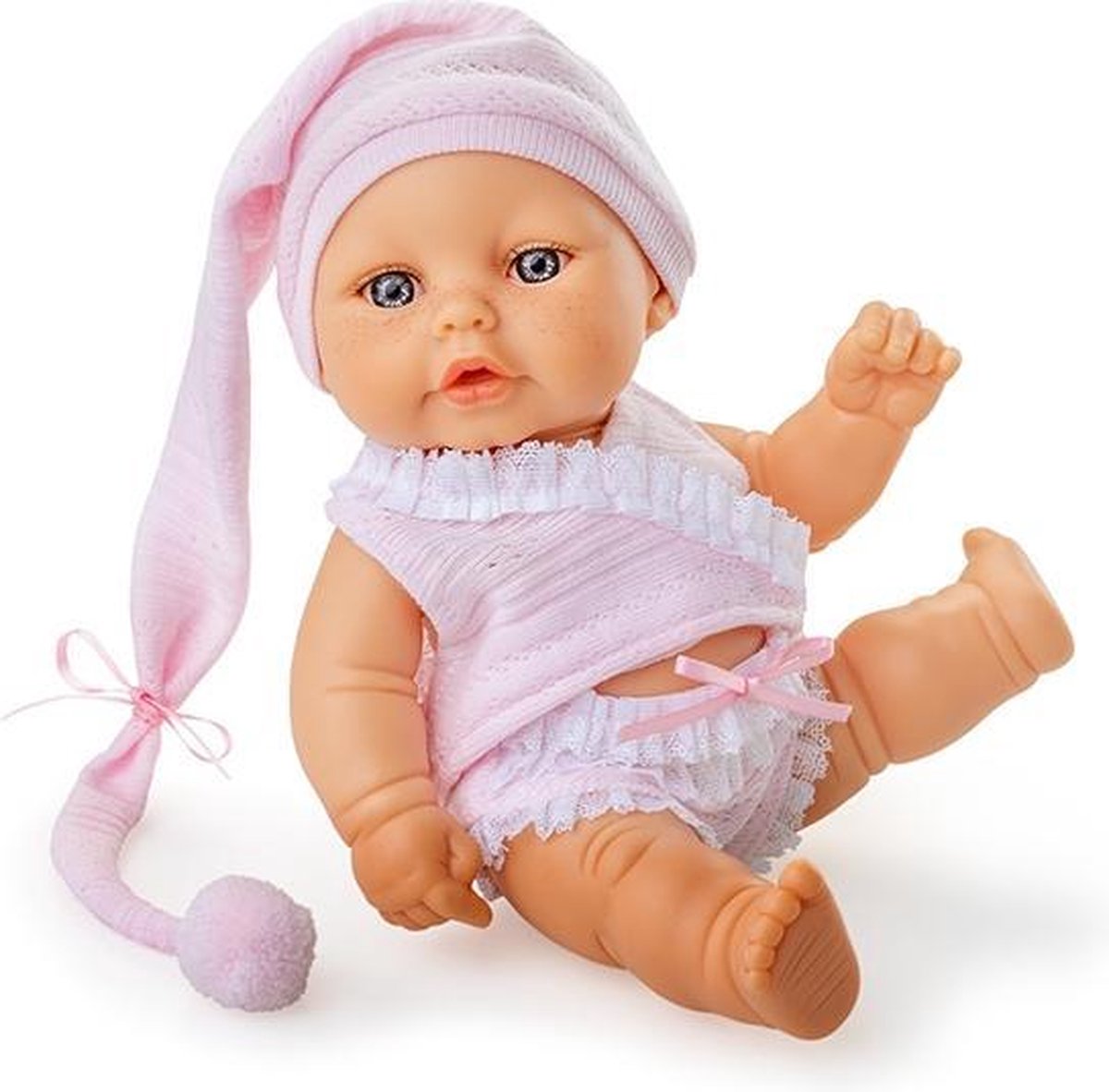 Berjuan Babypop Mini Baby 20 Cm Meisjes Lichtroze