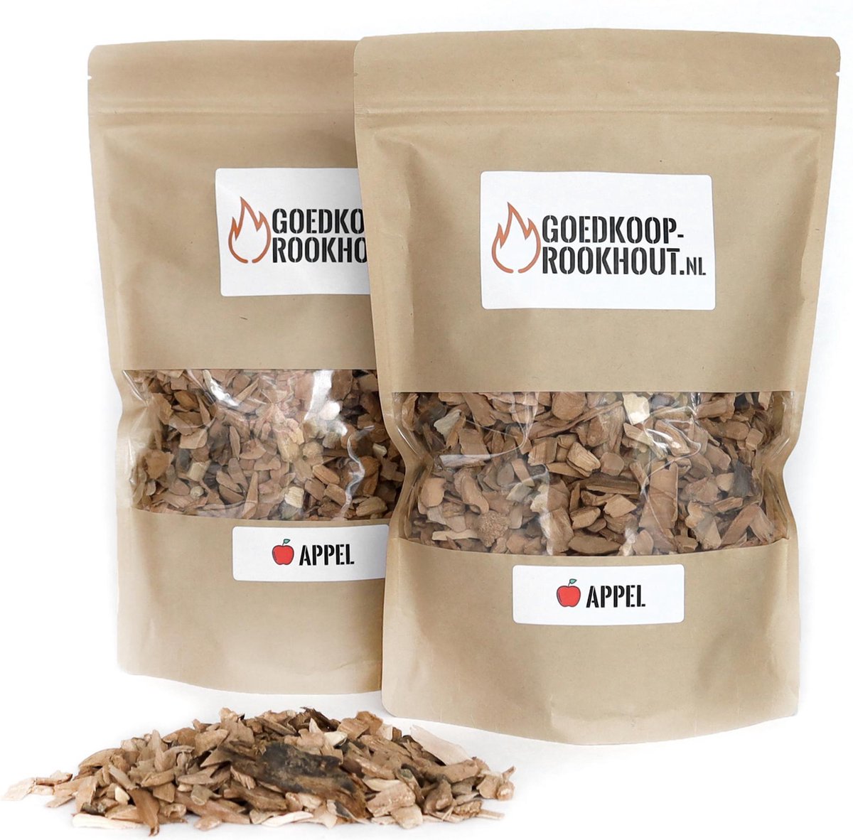 Appel rooksnippers - 1 KG (4 liter)