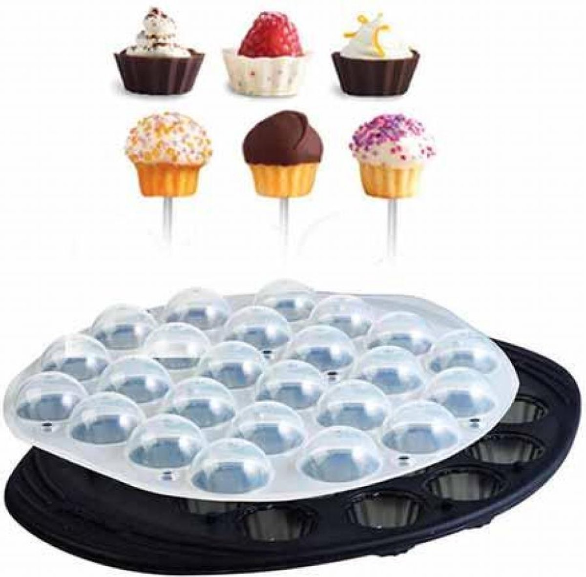 Mastrad Cupcake Pop Molds - Grijs