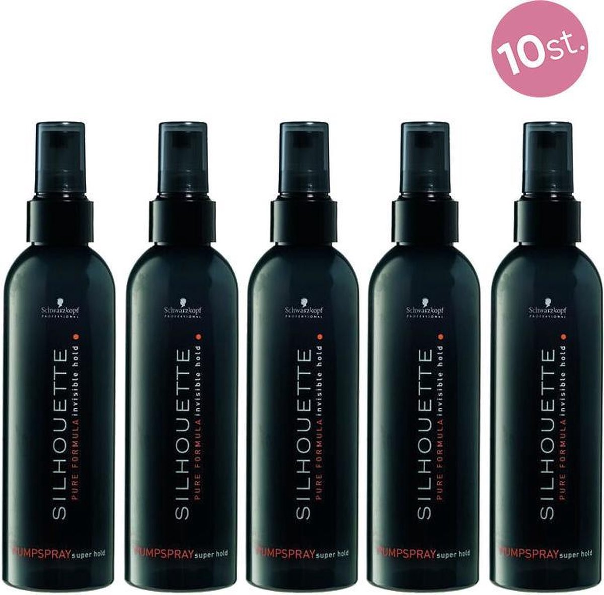 10X Schwarzkopf Silhouette Super Hold Pumpspray 200ml