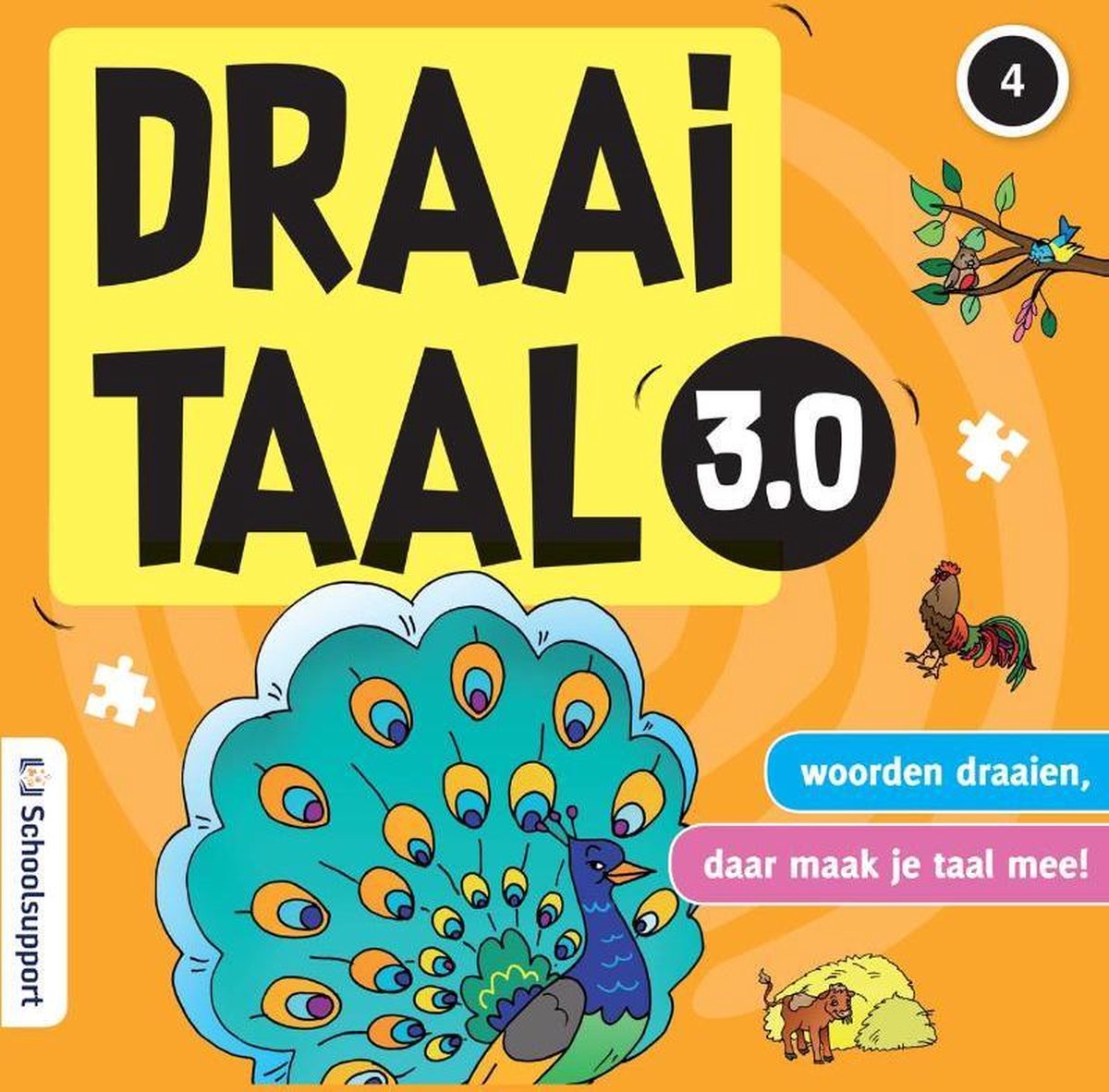 Draaitaal  -   Draaitaal 3.0 groep 4 (set van 4 spellen)