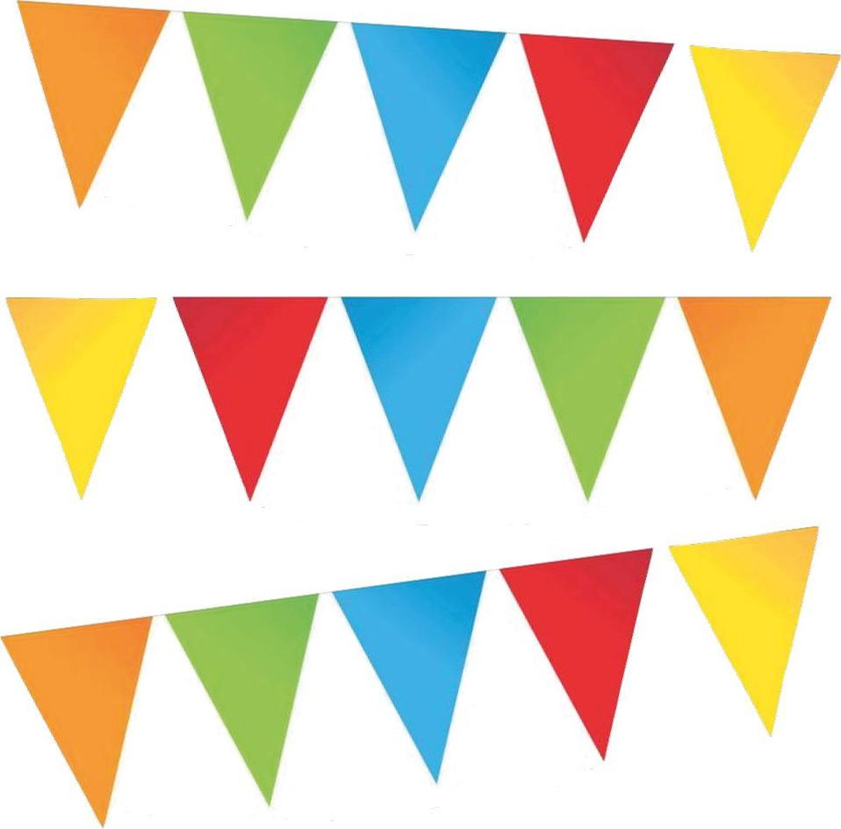 e-Carnavalskleding.nl Vlaggenlijn multi kleuren | multi kleuren slinger 10 meter