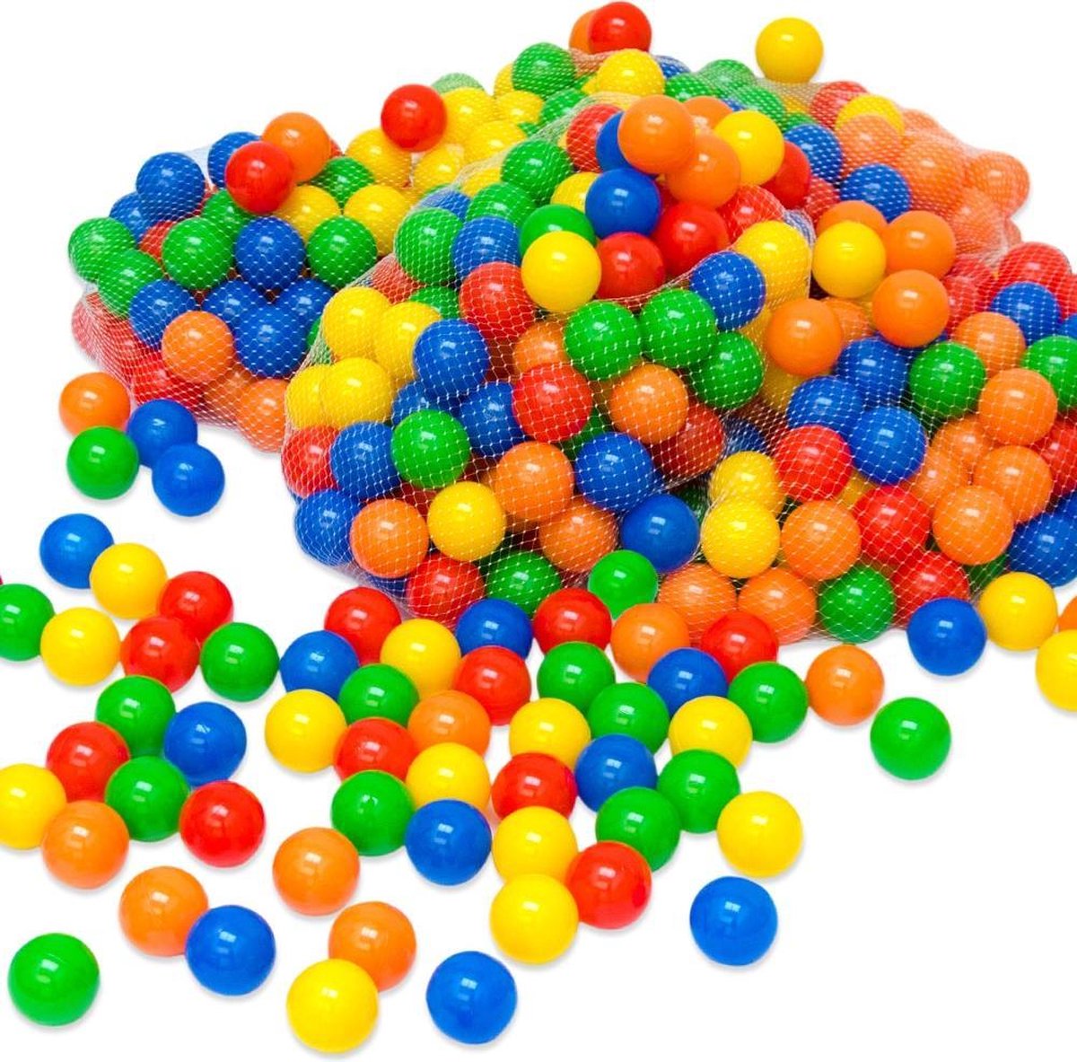 350 ballen in het zwembad