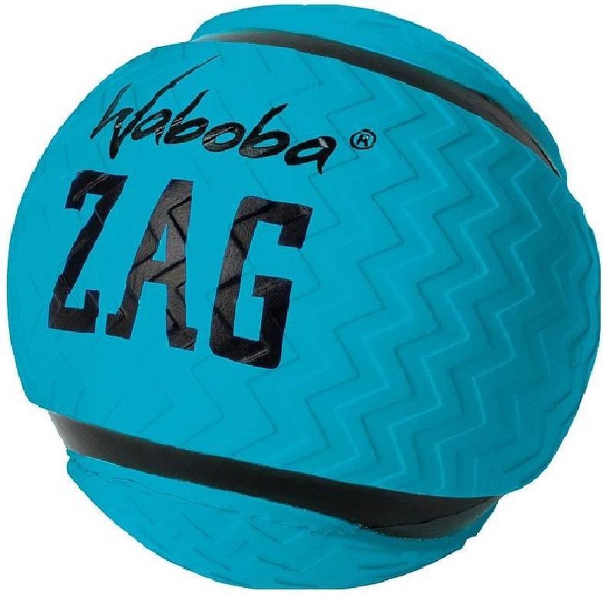 Waboba Splashbal Zag 9 Cm Foam Blauw/zwart