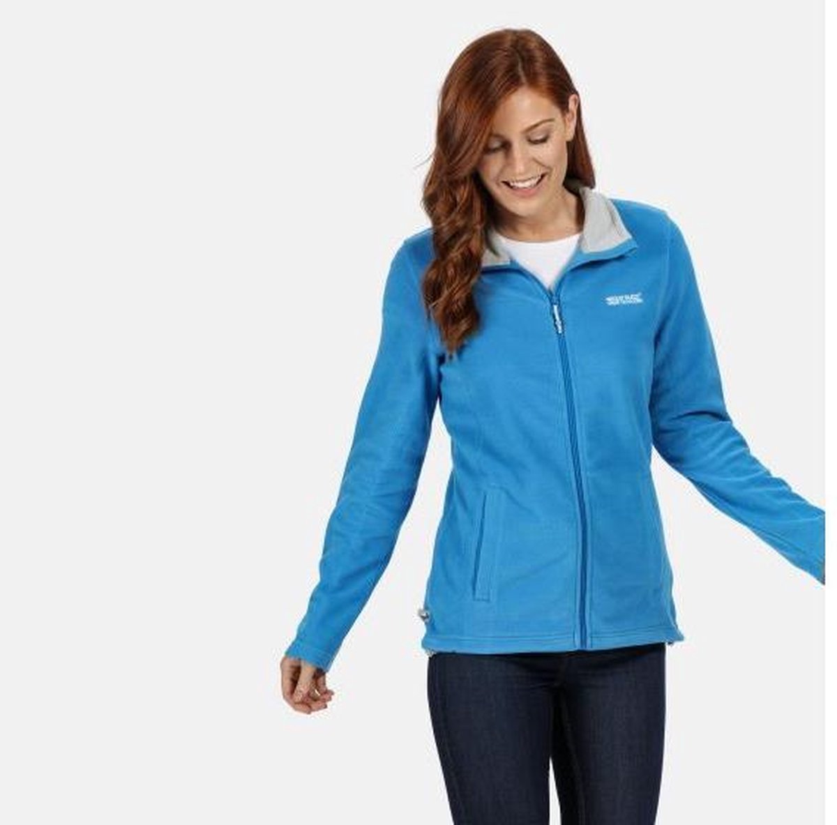Dames Clemance II Lichtgewicht fleece met rits Outdoortrui blauw