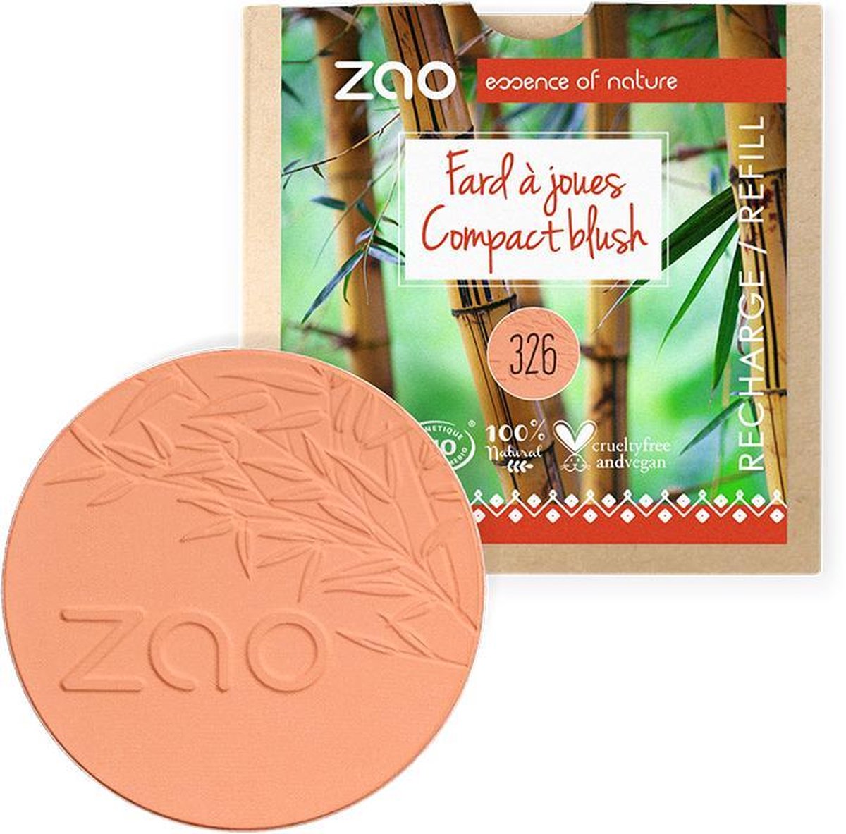 ZAO Refill Blush 326 (Natural Radiance) [9 gram]