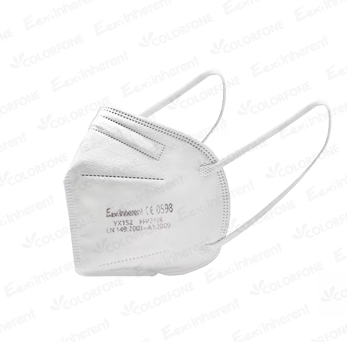 Eexi Inherent - FFP2 Mondkapjes CE Gecertificeerd 5-laags 95% filtratie - 10 stuks wit beschermmaskers