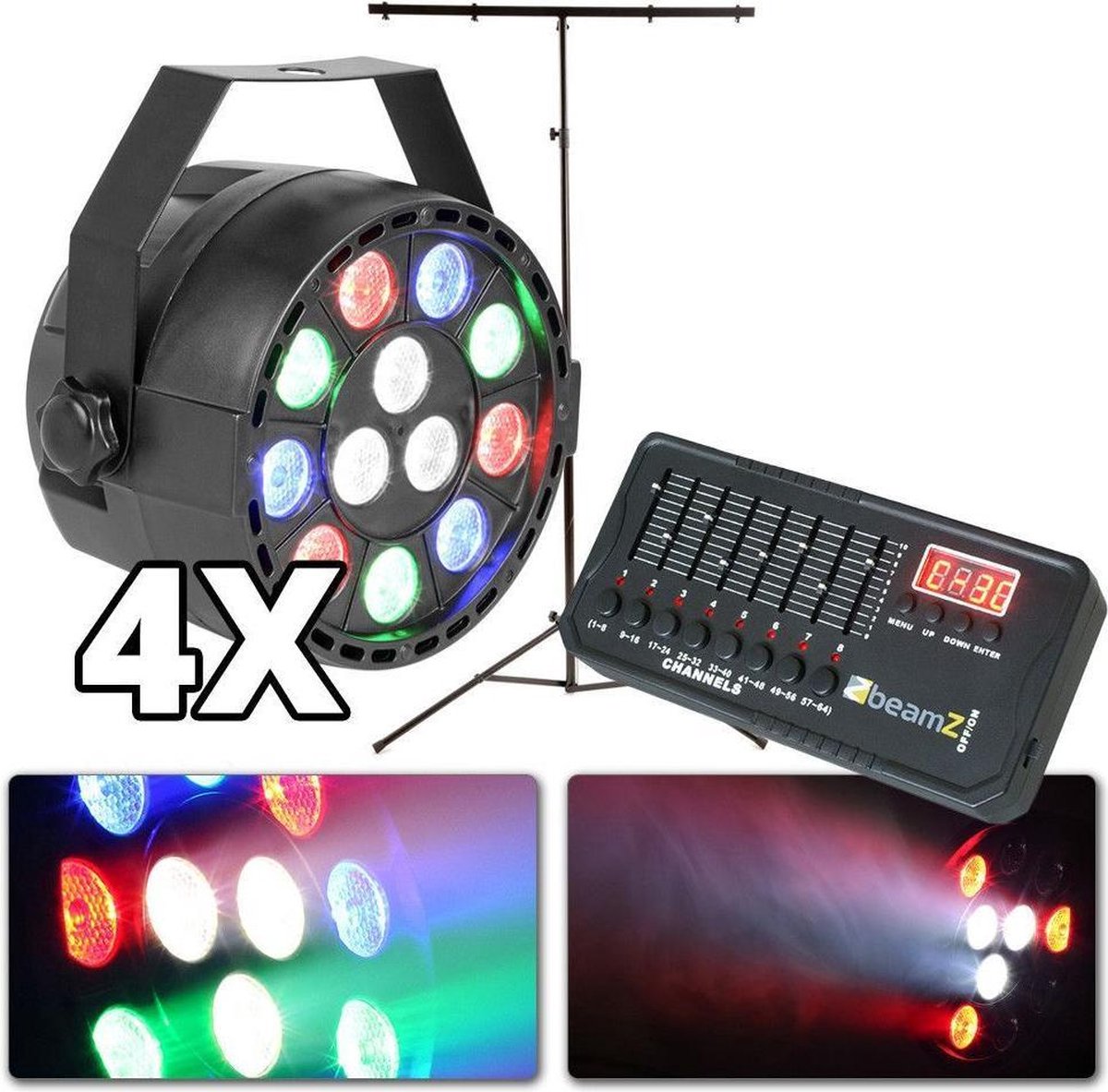 MAX PartyPar lichtset met standaard