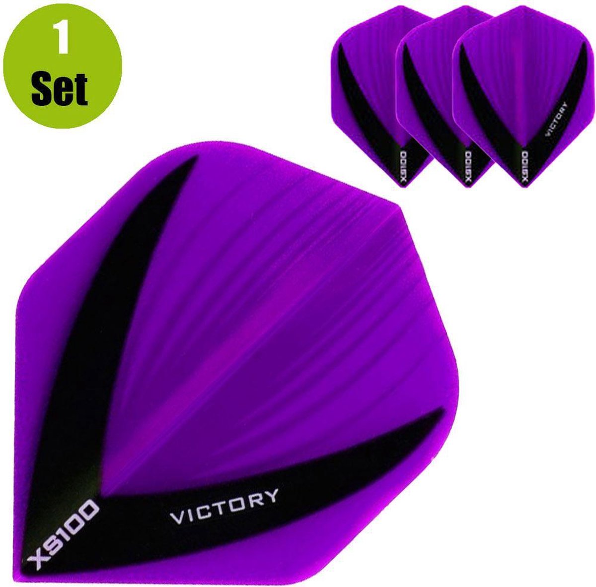 Victory Vista Dart Flights - Paars- ()